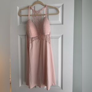 Auden Blush Pink Lace Chemise with Racerback